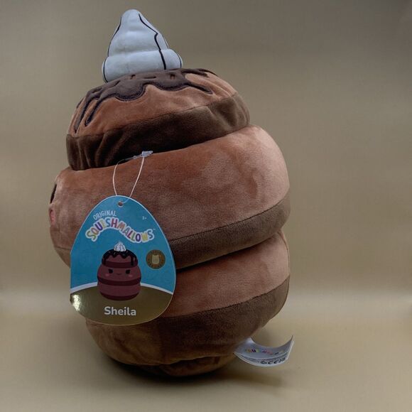 Squishmallows - Sheila the Chocolate Pancake Brown - 8 Inch - Ultra Rare - NEW - Picture 2 of 8